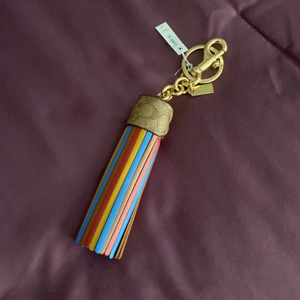 Coach Tassel Keyfob